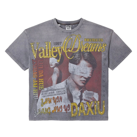 Vale Charcoal Casino Bling T-Shirt