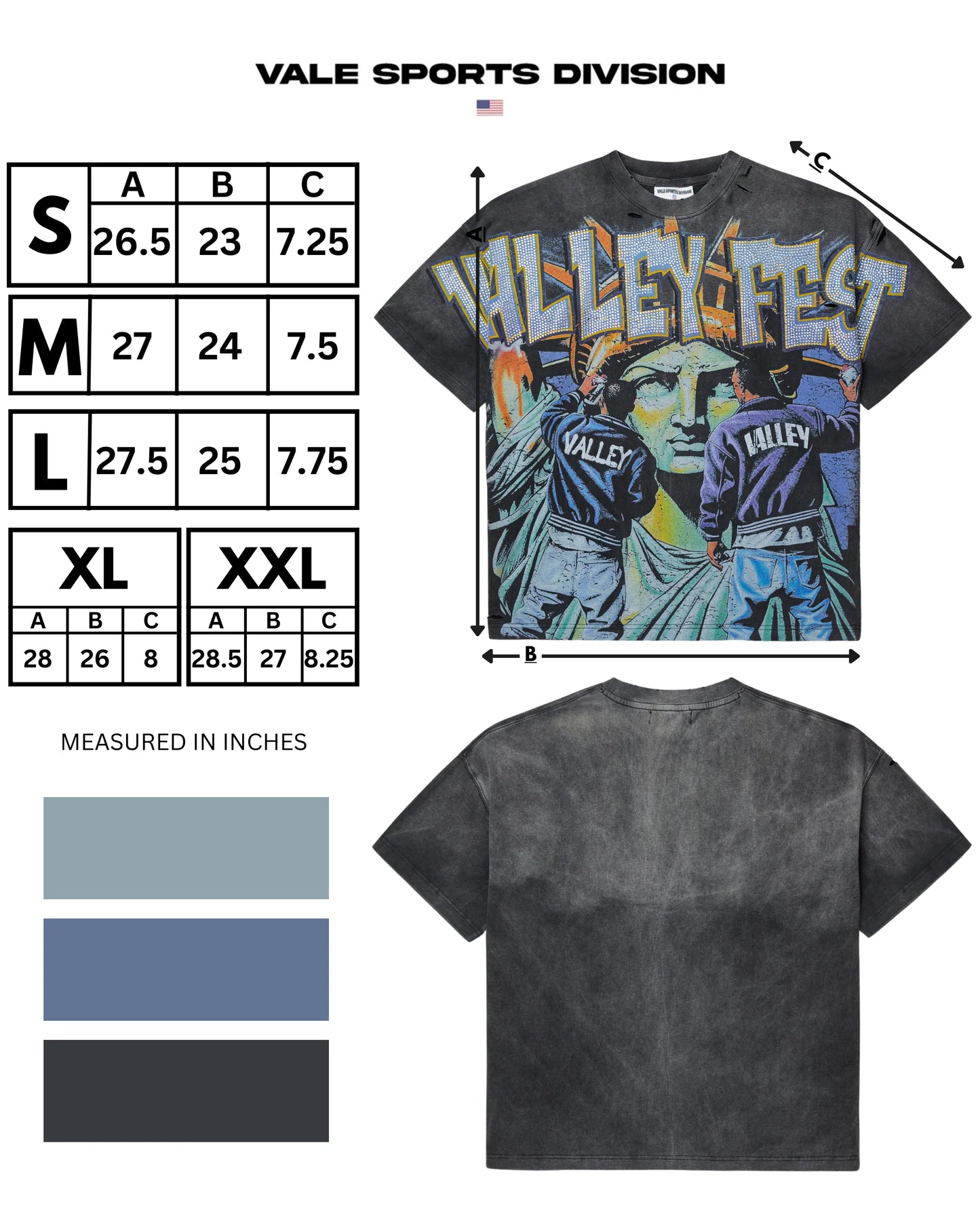 Vale Graffiti Bling T-Shirt