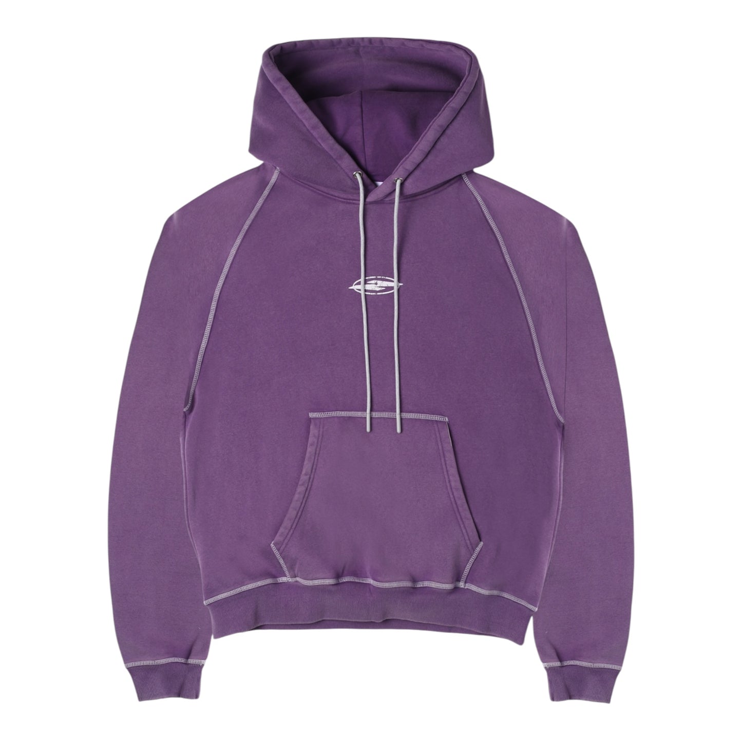 No Feelings Purple Stitch Hoodie