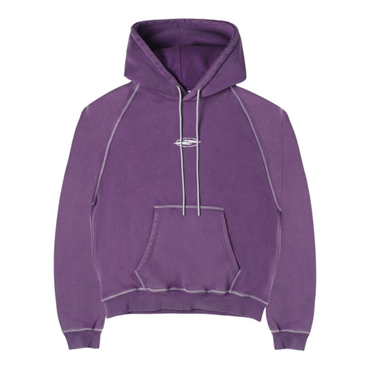 No Feelings Purple Stitch Hoodie