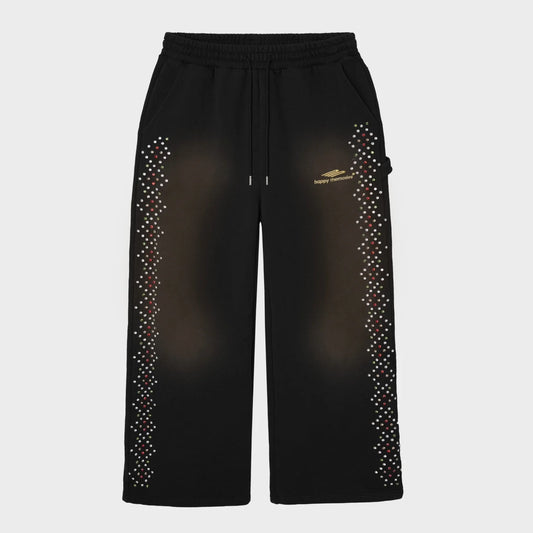 HMDD Washed Black Crystal Cactus Sweatpants