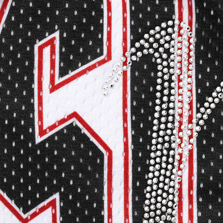 Supreme White Rhinestone Mesh Shorts
