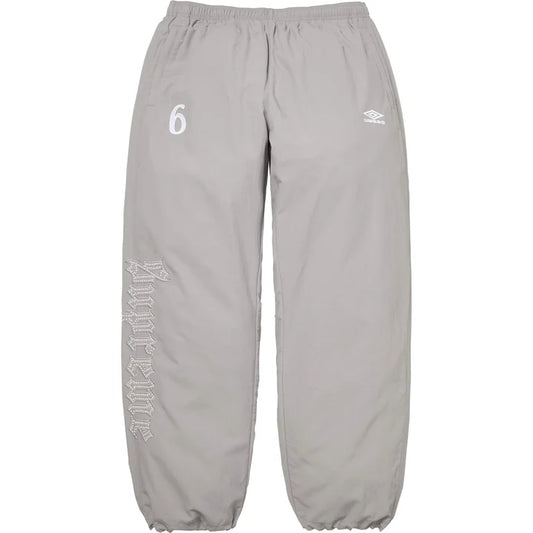 Supreme Umbro Light Grey Rhinestone Track Pants