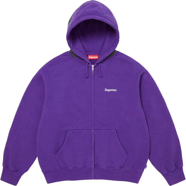 Supreme Purple Paris is Burning Zip Hoodie
