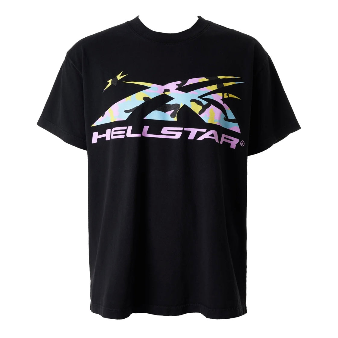 Hellstar Black Multi Camo Sports Logo T-Shirt