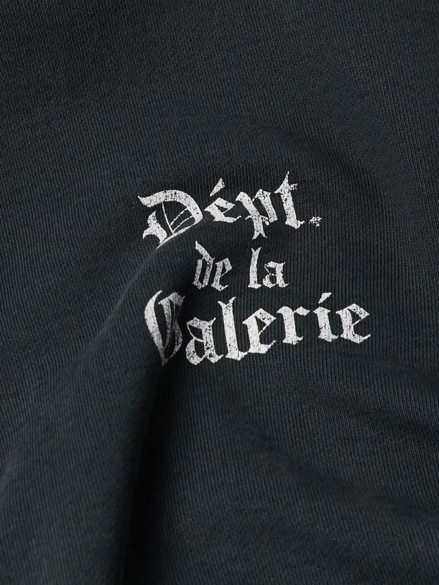 Gallery Dept Black Gotchic Logo Hoodie