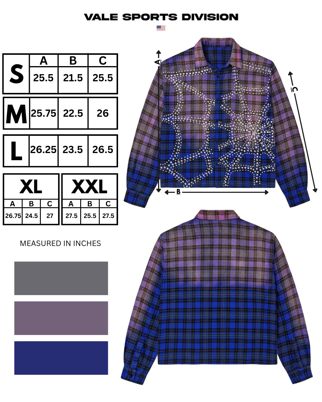 Vale Blue Inferno Flannel