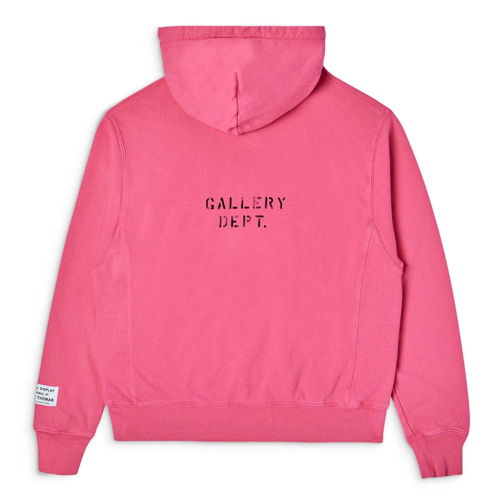 Gallery Dept Pink Dept Logo Hoodie Back VIew