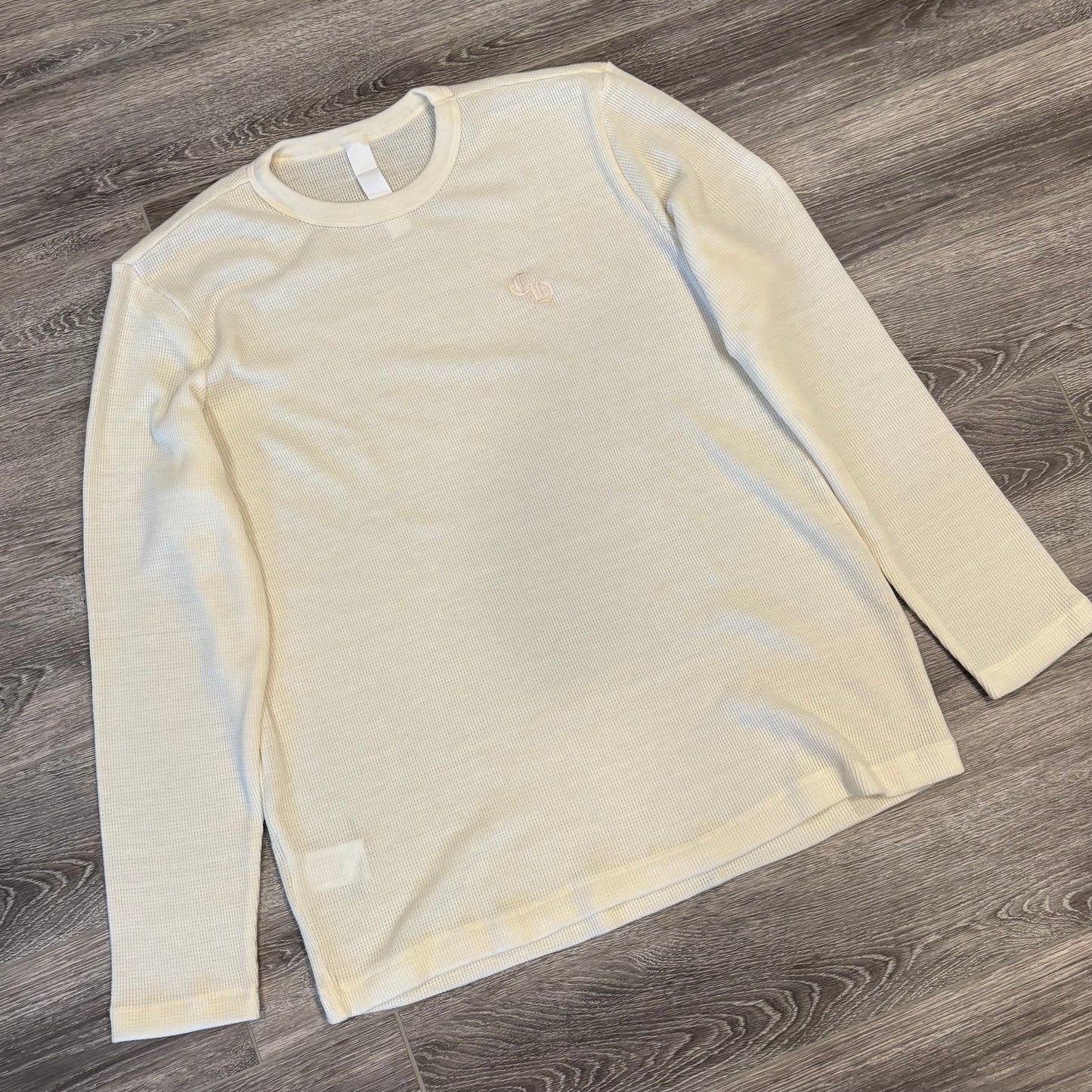 Chrome Hearts Cream Embroidered Thermal Long Sleeve