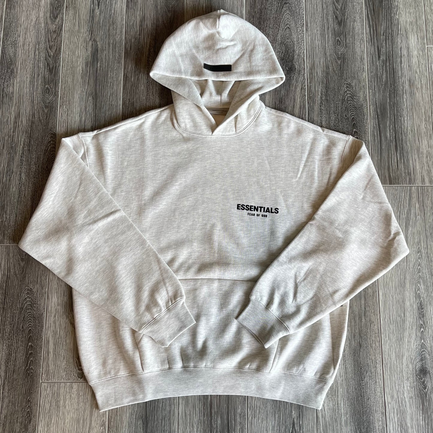 Fear of God Essentials Light Oatmeal Hoodie – Soles District