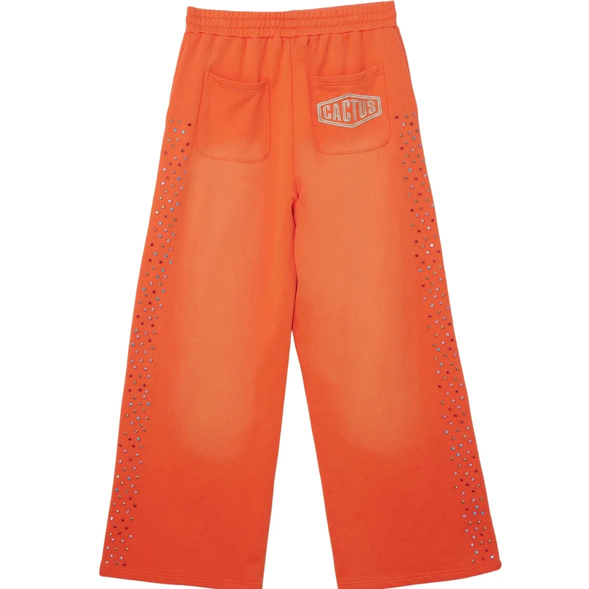 AZVA Orange Crystal Cactus Sweatpants