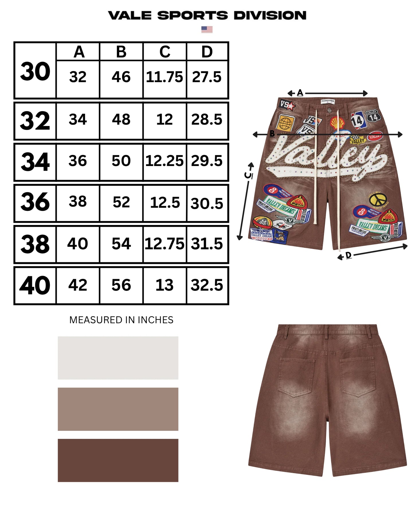 Vale Brown 1980s Jorts