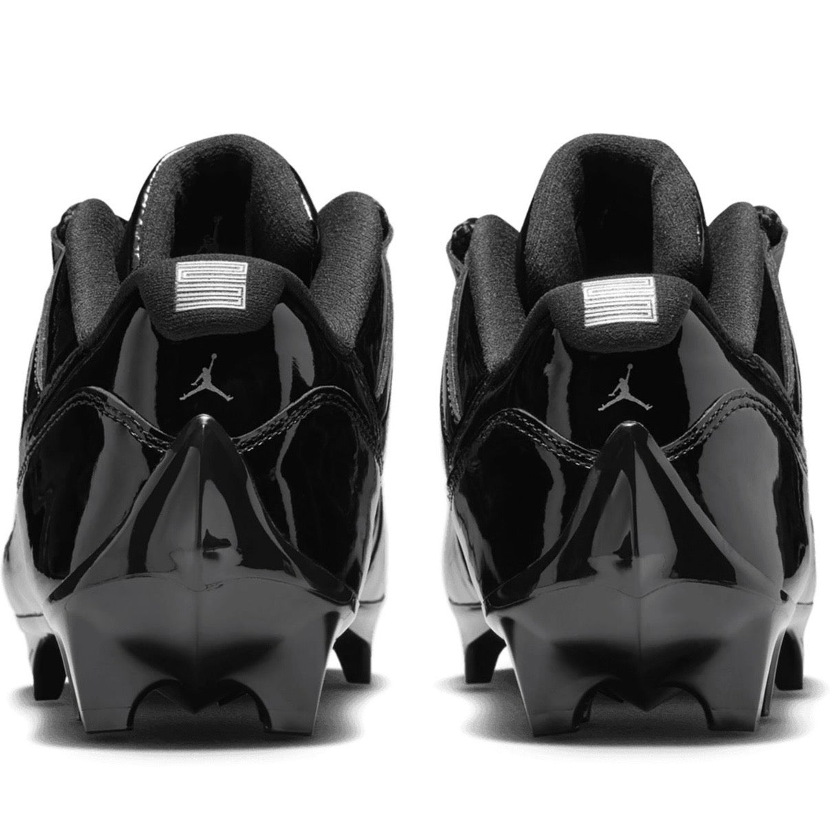 Jordan 11 Low TD Patent Black Cleats