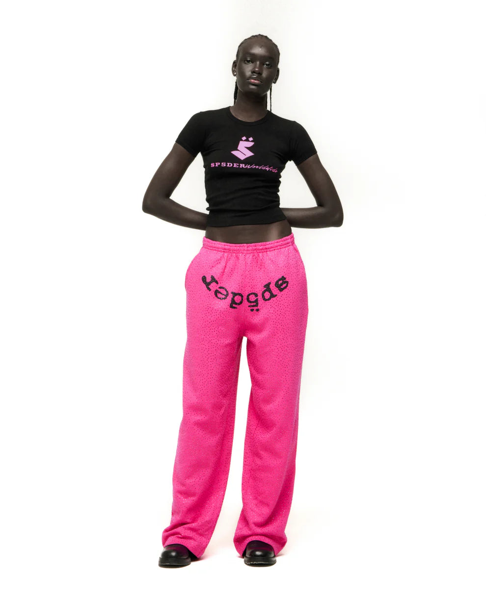Sp5der Pink VVS Sweatpants