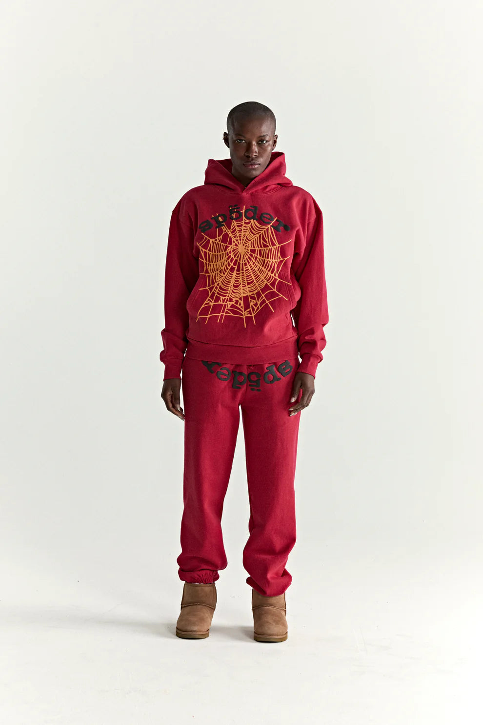 Sp5der Red OG Web V2 Hoodie
