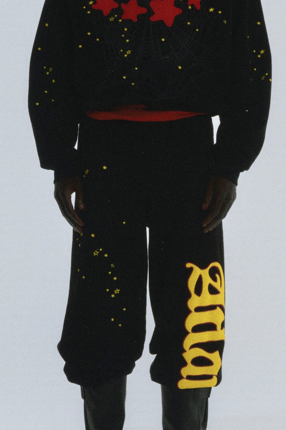 Sp5der Black Atlanta Sweatpants