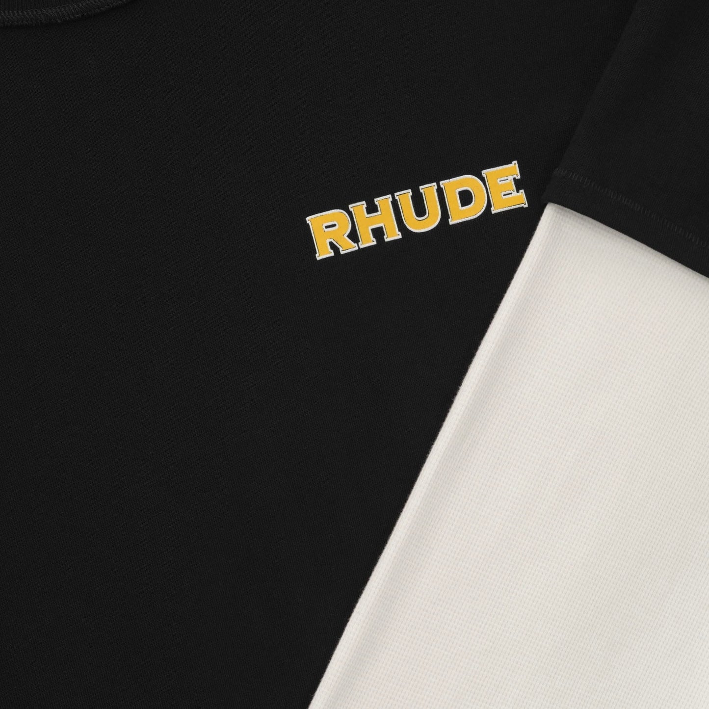 Rhude Vintage Black Steel Double-Layered Long Sleeve