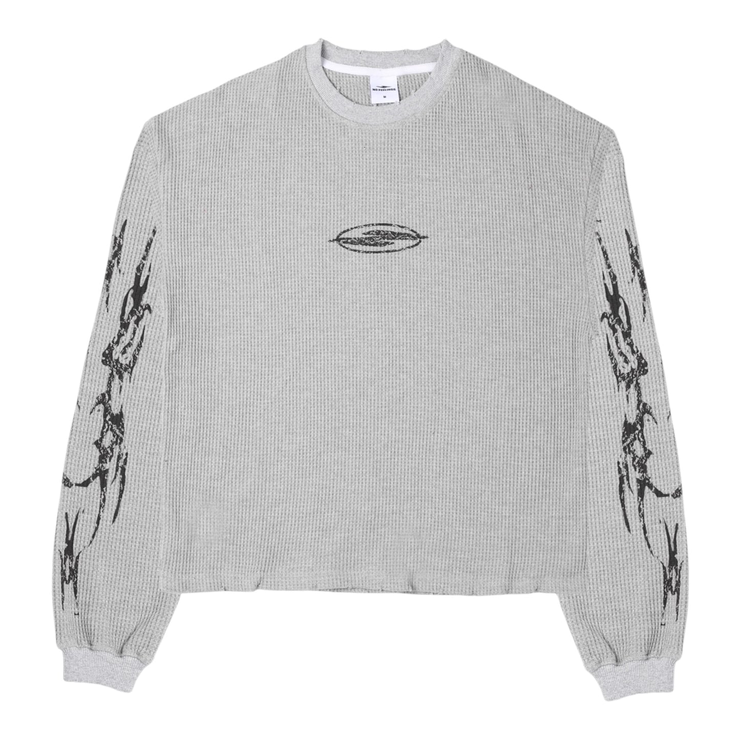 No Feelings Grey Flame Thermal Long Sleeve