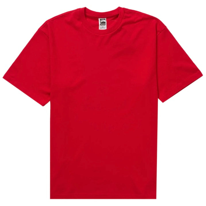 Supreme The North Face Red Stacked Logo T-Shirt Front View