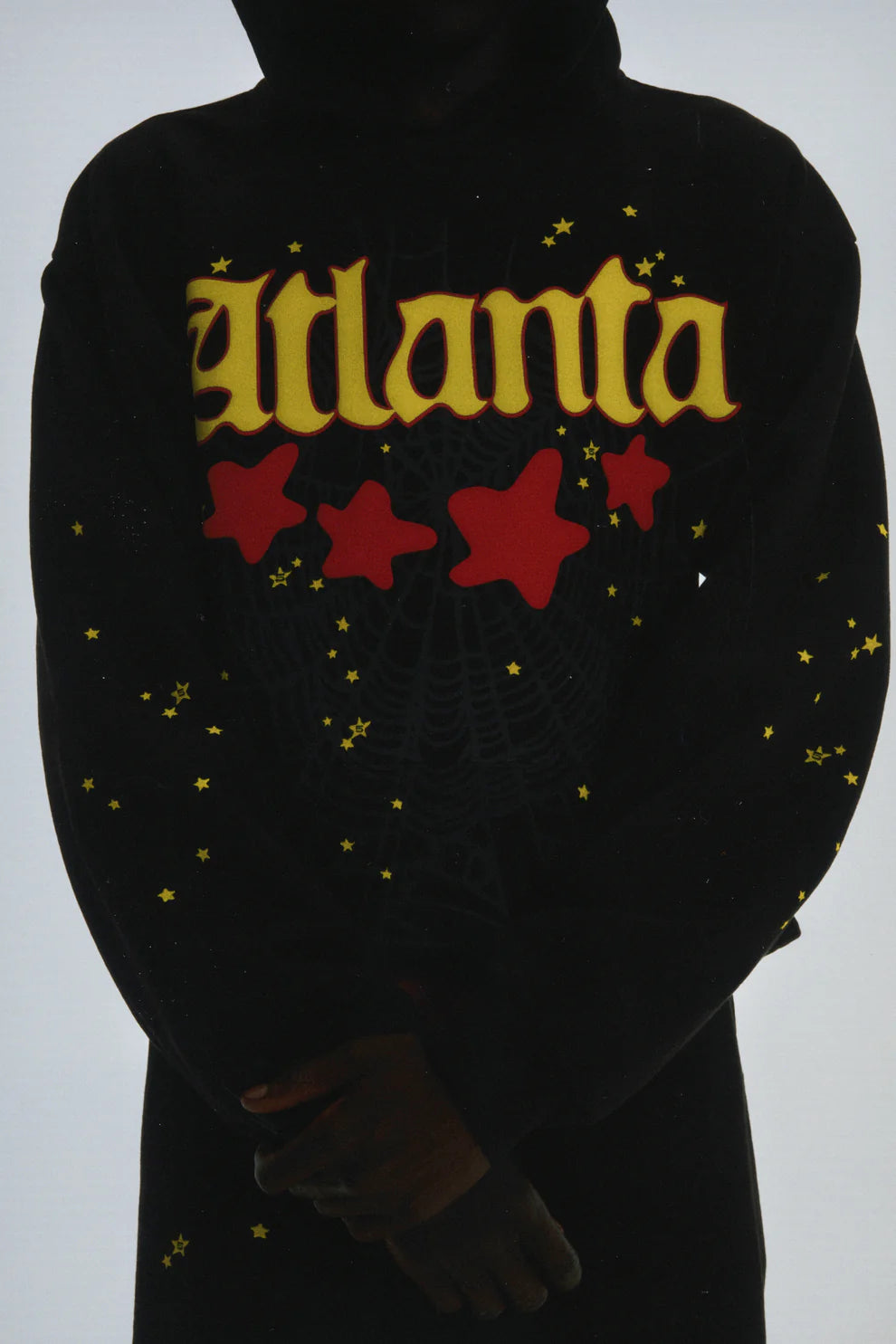 Sp5der Black Atlanta Hoodie