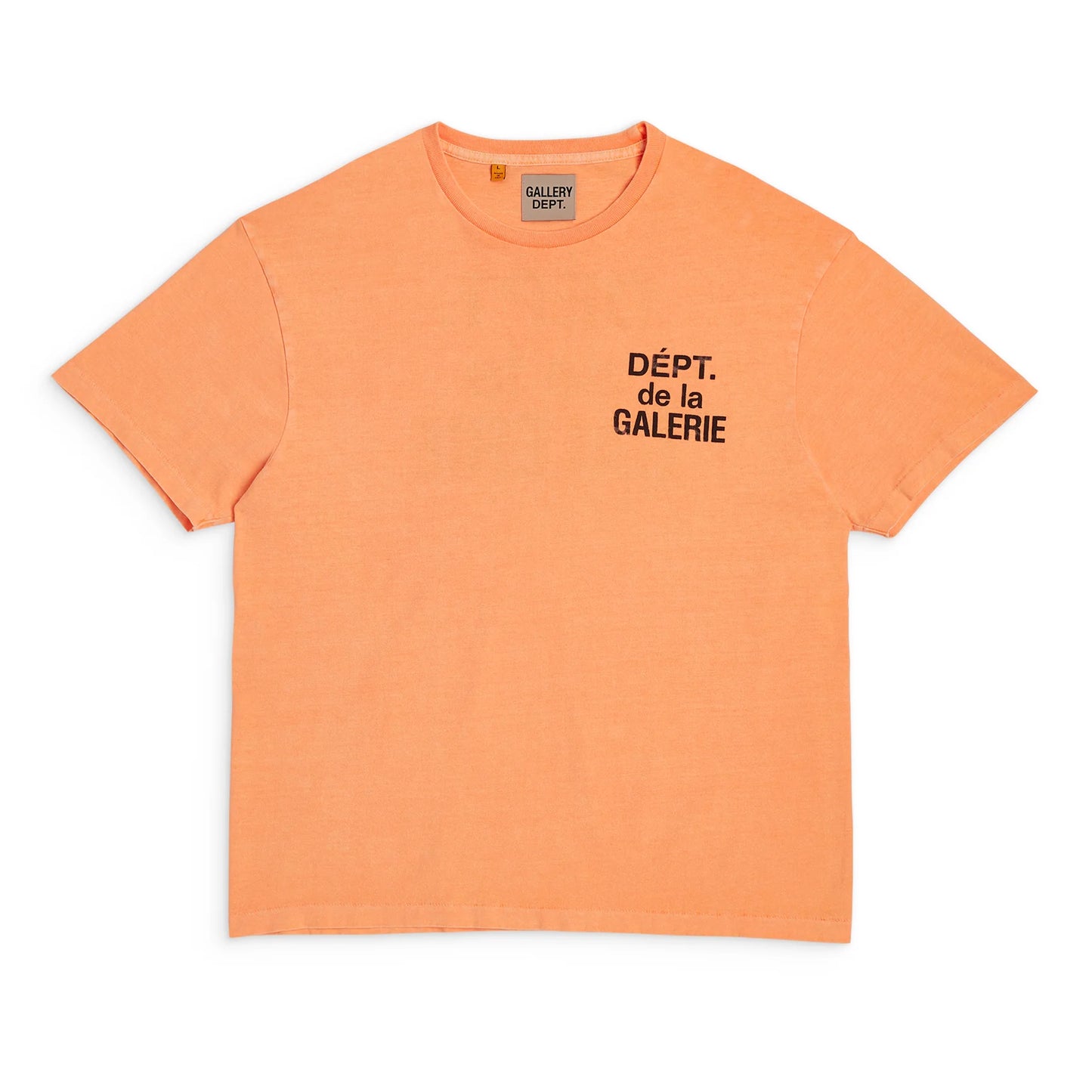 Gallery Dept Fluorescent Orange French T-Shirt Front View