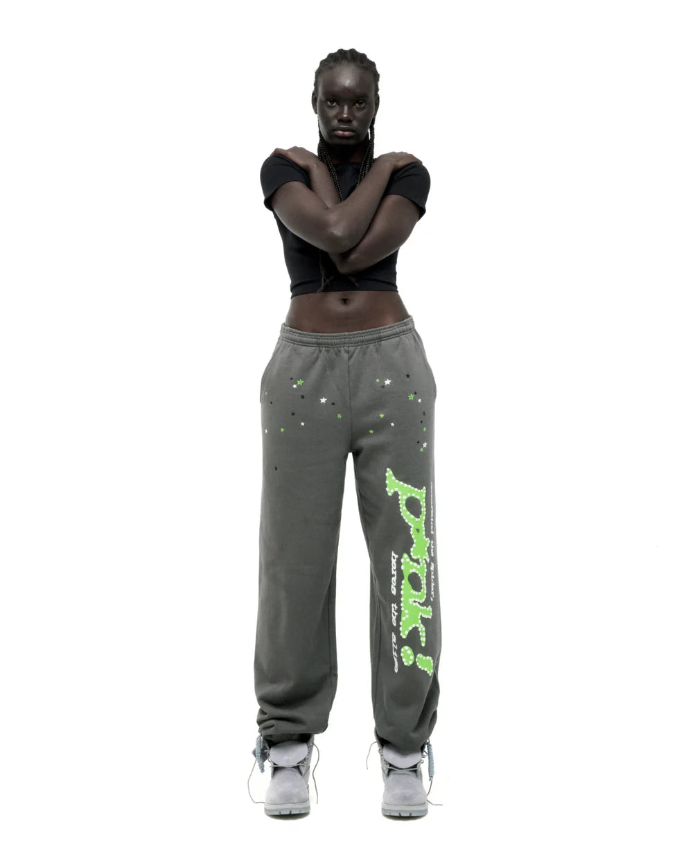 Sp5der Slate Grey Punk V2 Sweatpants