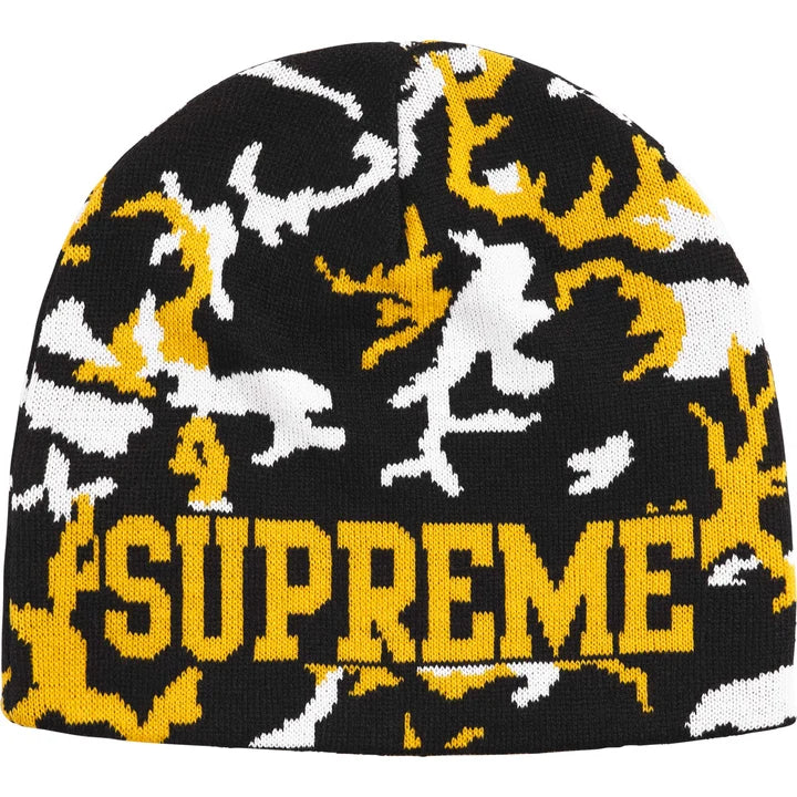 Supreme Black Reversible Camo Beanie