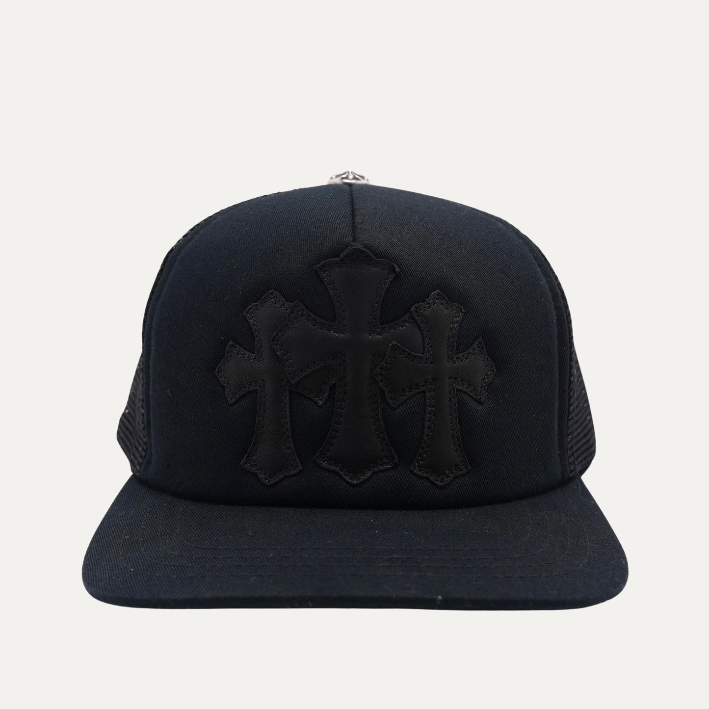 Chrome Hearts Black Cemetery Trucker Hat