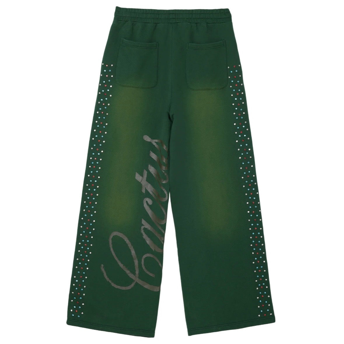 AZVA Green Hidden Crystal Sweatpants