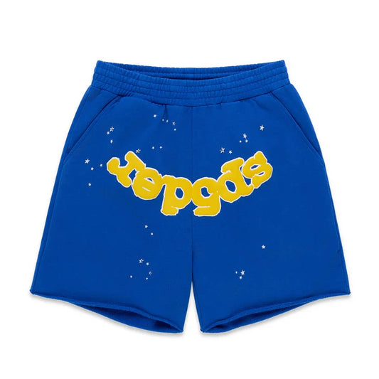 Sp5der Blue OG Logo Sweatshorts