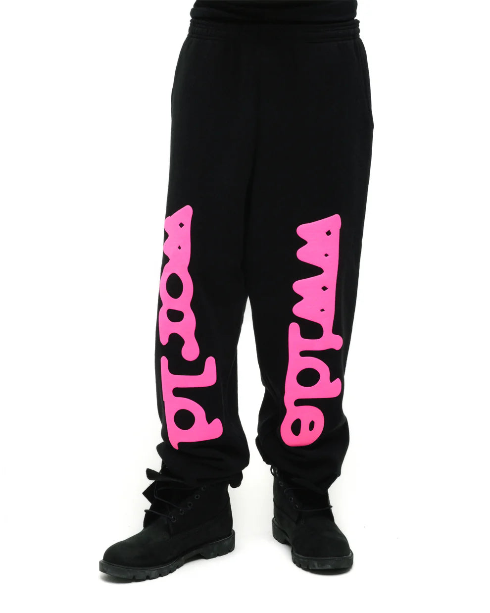 Sp5der Black Pink Angel Number Beluga Sweatpants