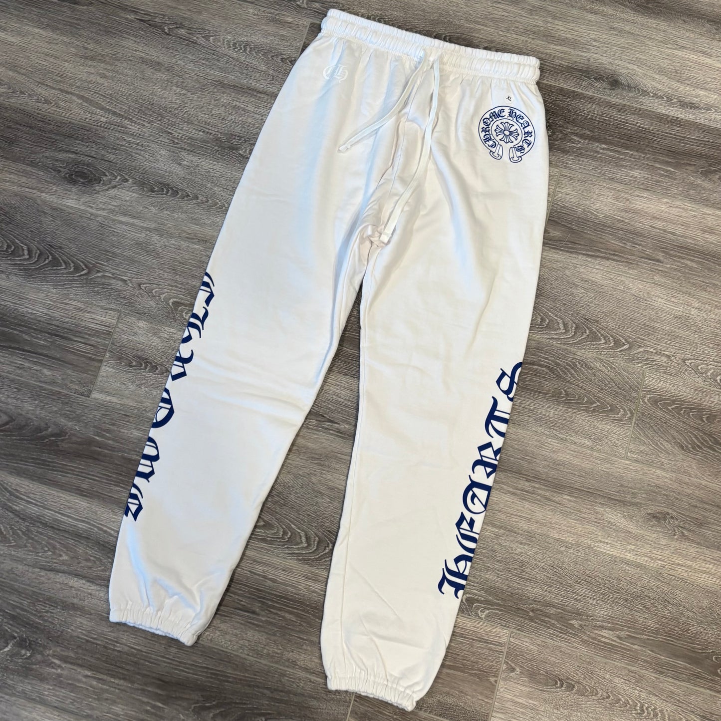 Chrome Hearts White Blue Sweatpants