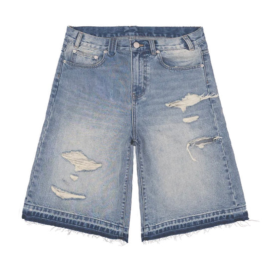 Bravest Studios Blue Thrashed Vintage Jorts