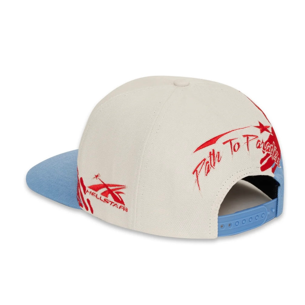 Hellstar Red Blue Paintbrush Snapback Hat