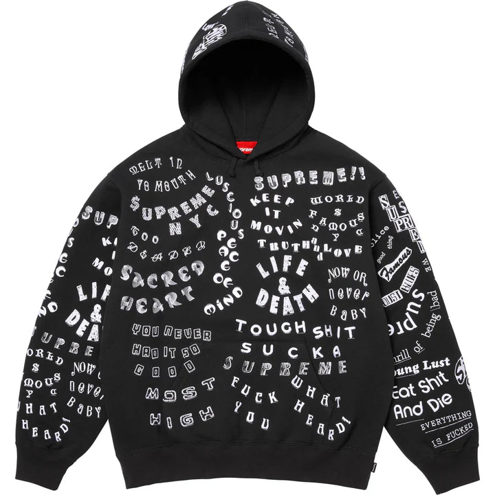 Supreme Black Too Deadly Hoodie
