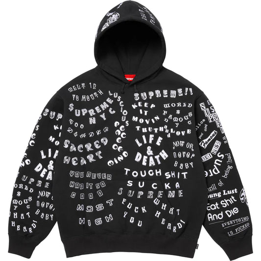 Supreme Black Too Deadly Hoodie