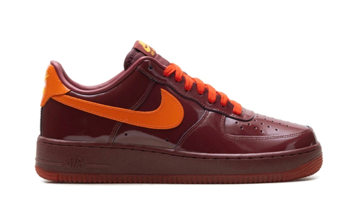 Nike Air Force 1 Patent Leather Team Red Safety Orange