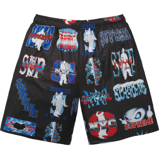 Supreme Black Flash Mesh Shorts