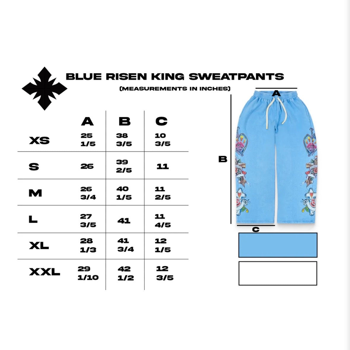 We Are Righteous Blue Risen King Sweatpants