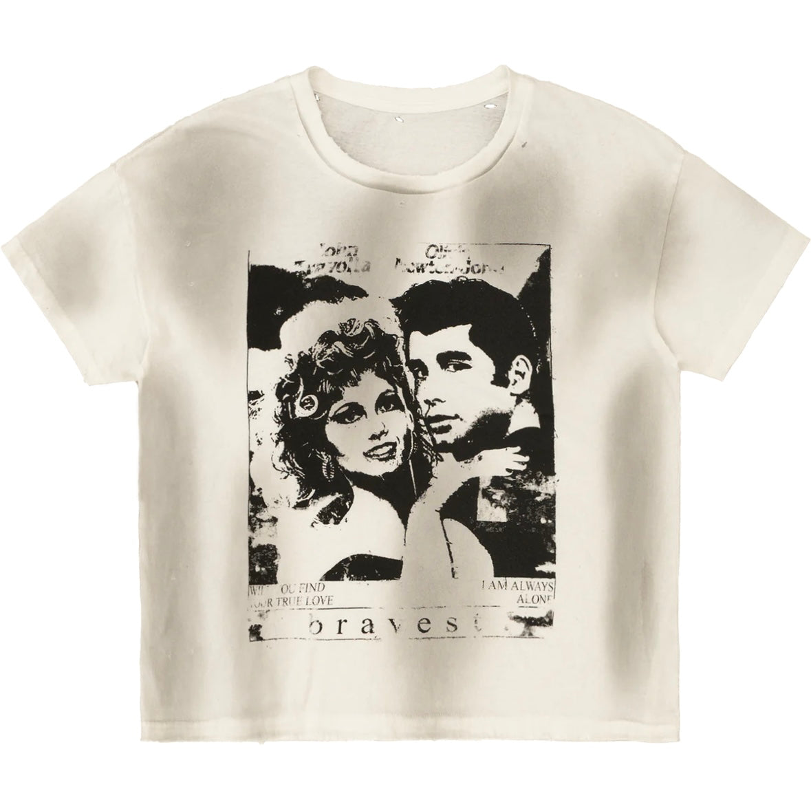 Bravest Studios White Greaser Vintage T-Shirt