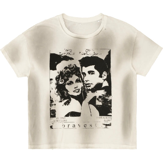 Bravest Studios White Greaser Vintage T-Shirt