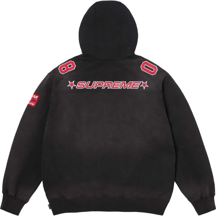 Supreme Black Football Jersey Hoodie