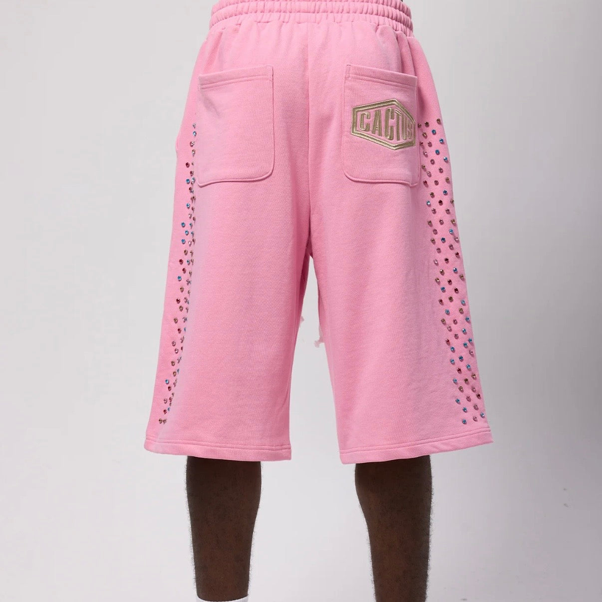 AZVA Pink Crystal Cactus Shorts