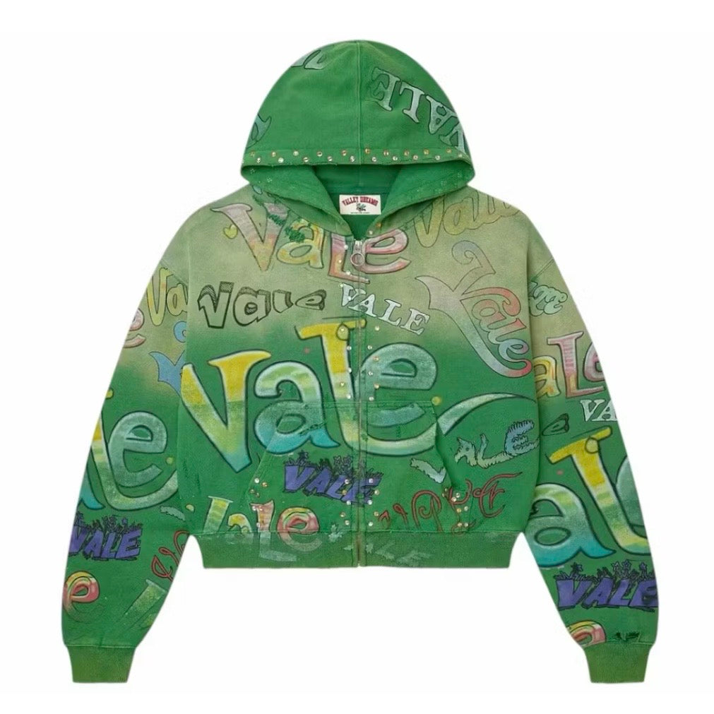 Vale Spearmint Zip Hoodie