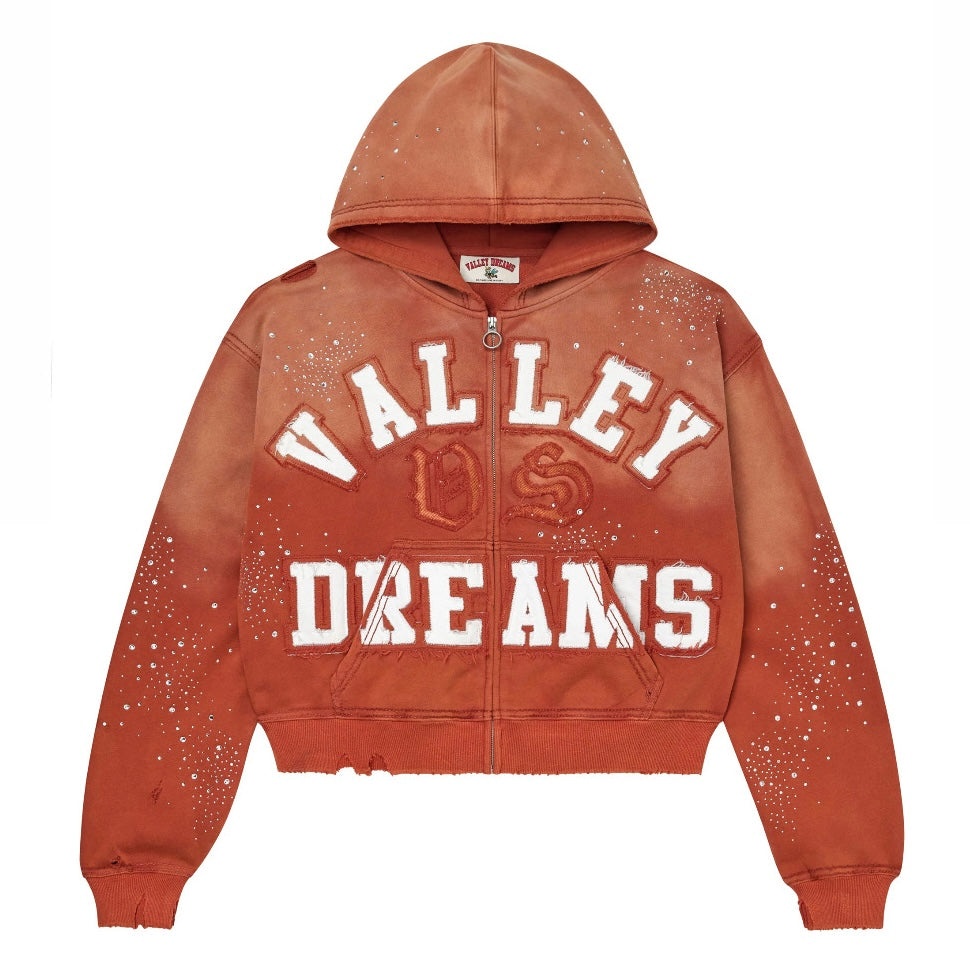 Vale Orange Classico Zip Hoodie
