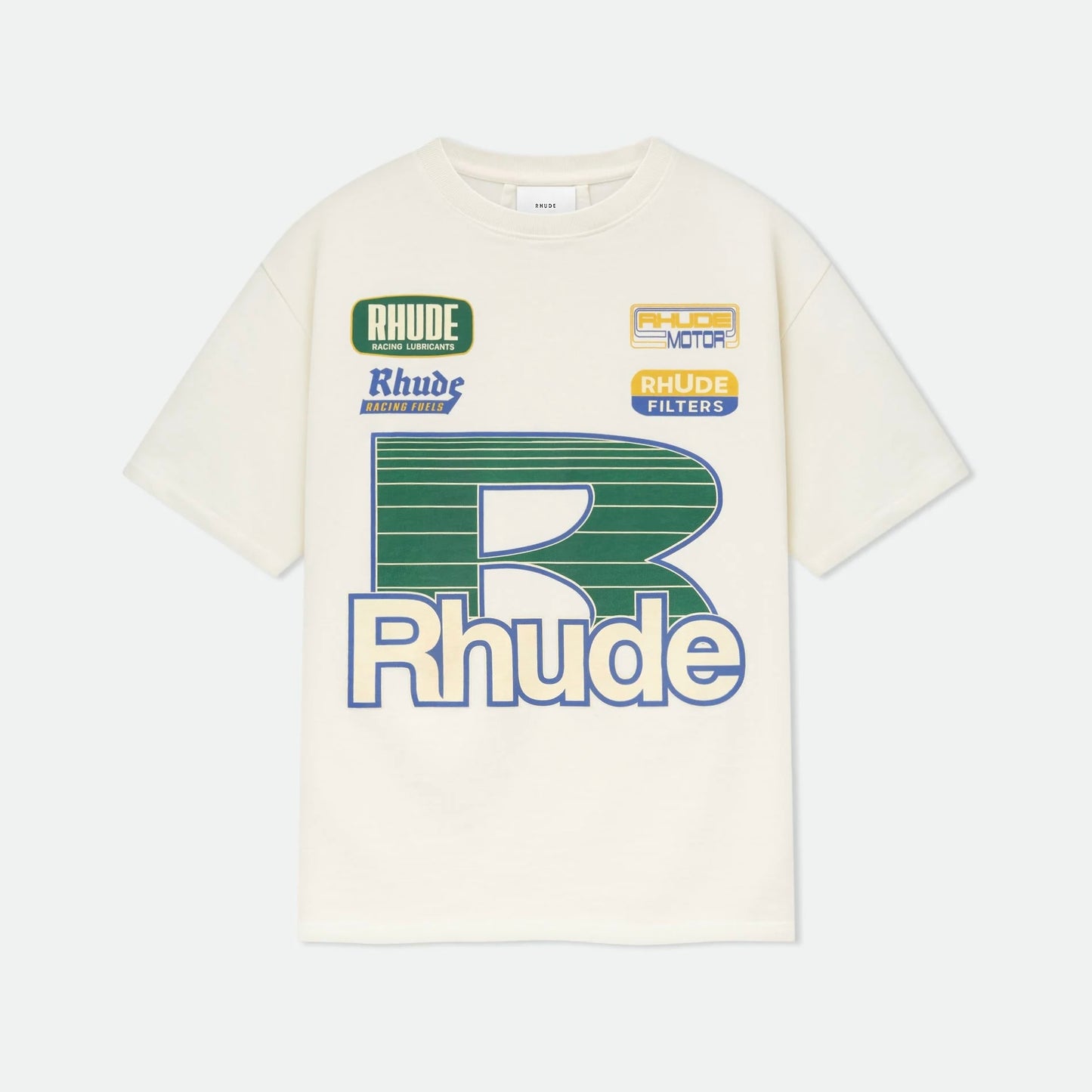 Rhude Vintage White Roadway Racing T-Shirt