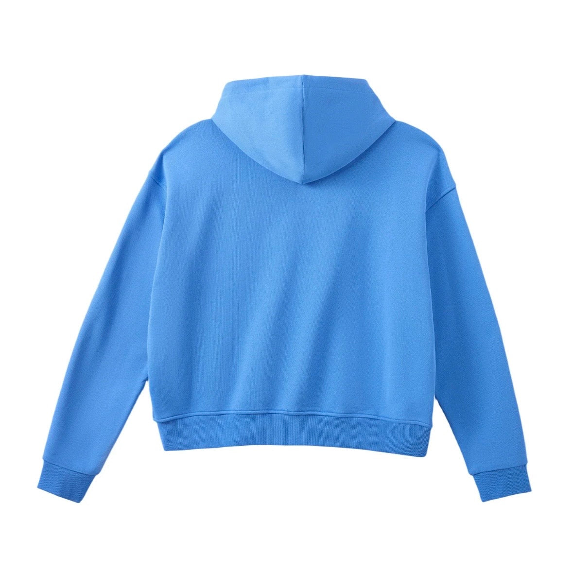AZVA Baby Blue Crystal Cactus Zip Hoodie