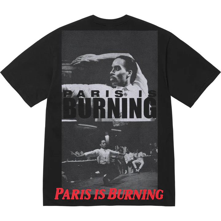 Supreme Black Paris is Burning T-Shirt