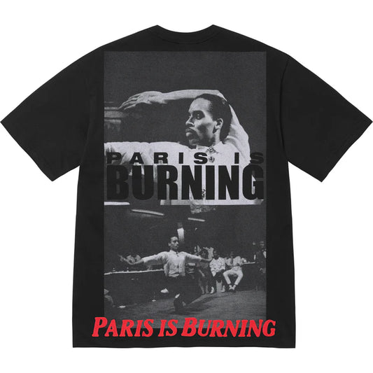 Supreme Black Paris is Burning T-Shirt