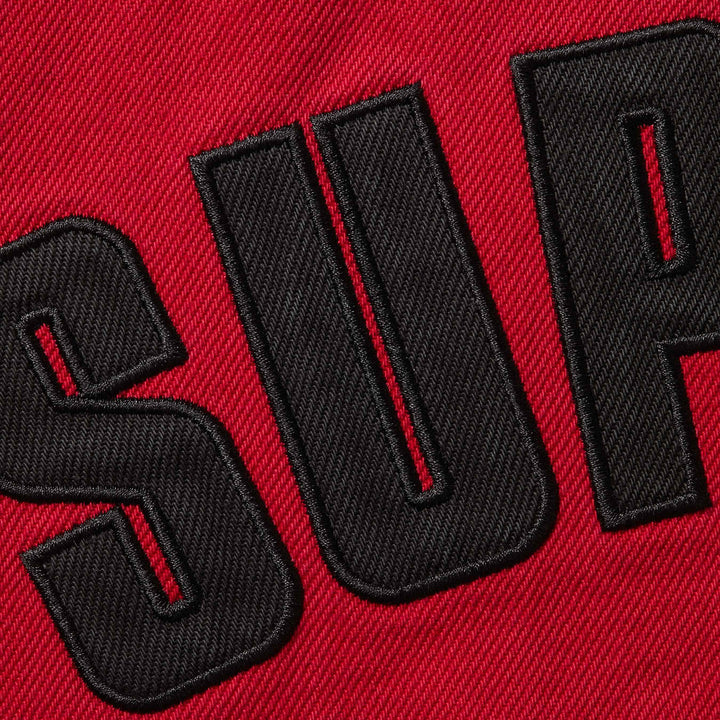 Supreme Red Denim Coaches Jacket